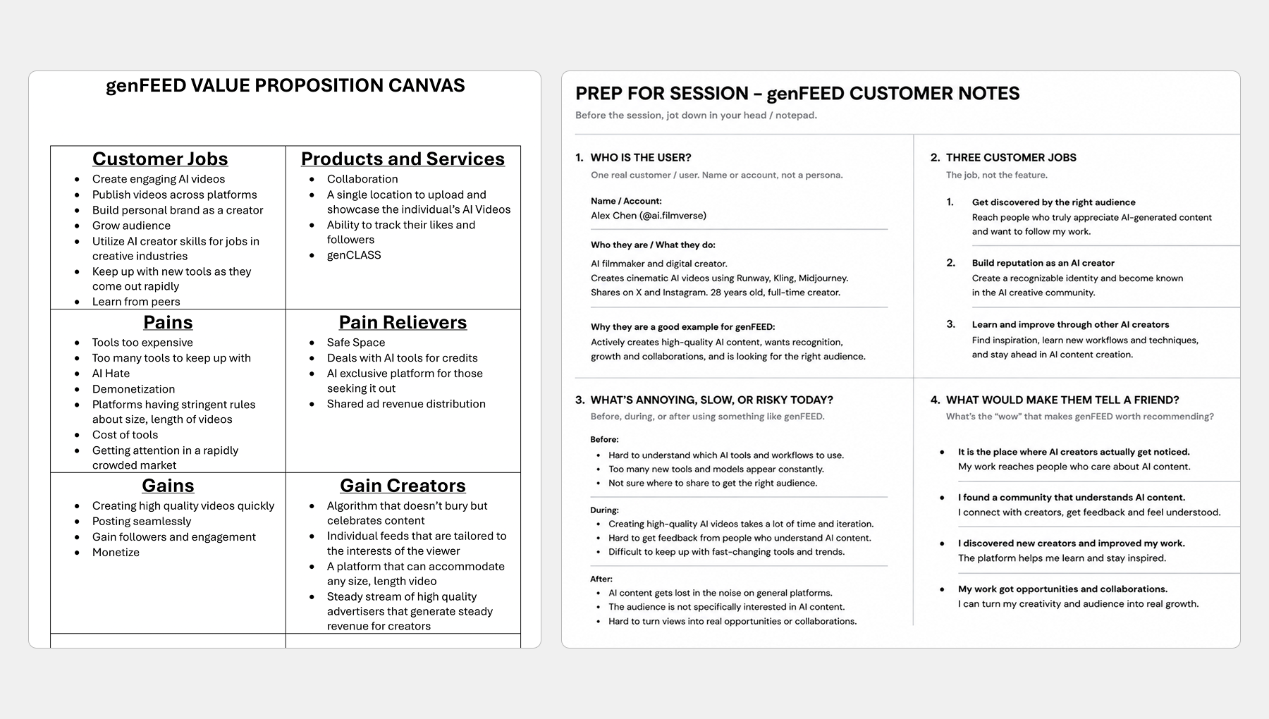 genFEED user research